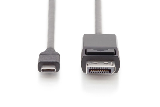 DIGITUS USB C Adapterkabel Typ C -DP 32,4GB St/St 2.0m, sw