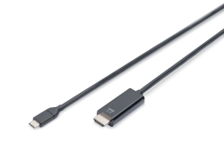 DIGITUS USB C Adapterkabel Typ C -HDMI A 4K St/St 2.0m, sw