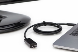 DIGITUS USB C Adapterkabel Typ C -HDMI A 4K St/St 2.0m, sw