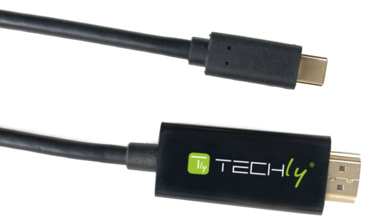 Techly USB Typ C ST auf HDMI 2.0 4K, 2m, schwarz