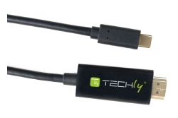 Techly USB Typ C ST auf HDMI 2.0 4K, 2m, schwarz