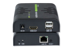 Techly HDMI KVM Extender über Netzwerkkabel, 120m