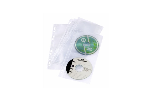 DURABLE CD/DVD COVER LIGHT S 5 Stück transparent