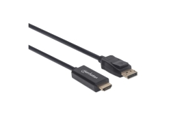 MANHATTAN 1080p DisplayPort auf HDMI-Kabel schwarz 1m
