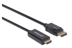 MANHATTAN 1080p DisplayPort auf HDMI-Kabel schwarz 1,8