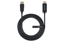 MANHATTAN 1080p DisplayPort auf HDMI-Kabel schwarz 1,8