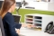 BankersBox Schreibtisch Organizer A4 8 Fächer grün/weiß 1PK