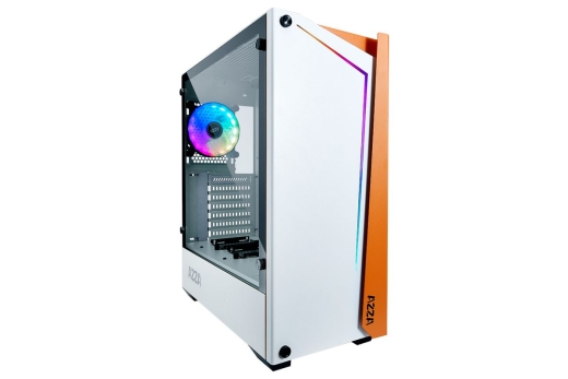 AZZA Gaming PC Gehäuse Apollo 430W Midi ATX Glas Weiss