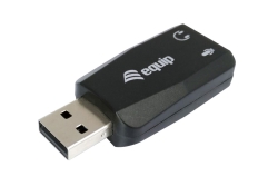 Equip Adapter USB-A-> 2x3.5mm St/Bu schwarz