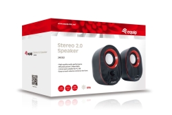 Equip Stereo-USB2.0-Lautsprecher für Notebook/PC sw/rt