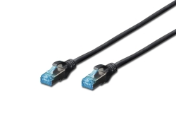 DIGITUS Patchkabel RJ45 SF/UTP Cat5e 5.00m schwarz