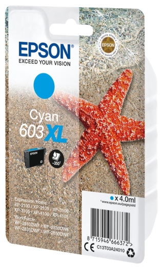 Patrone Epson 603 cyan XL T03A2