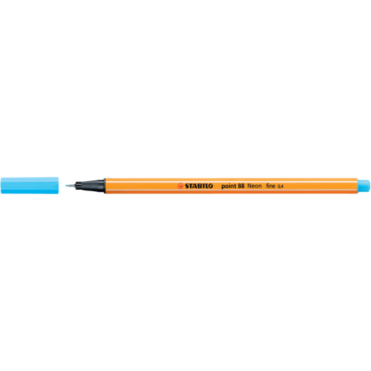 Fineliner - point 88 - Neonfarbe, leuchtfarbenblau