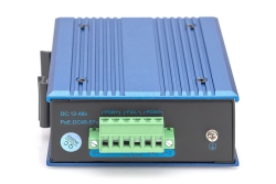 DIGITUS Switch Ind. 4-Port Gigabit 30W PoE Unmanaged blau