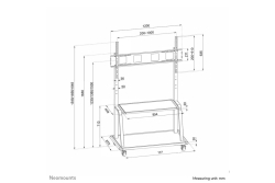 Neomounts BOS 60-105 1TFT schwarz Max.150KG 1/2