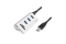 Logilink USB 3.0 HUB 3-Port, mit Kartenleser, ALU, silber