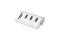 Logilink USB 3.0 HUB 3-Port, mit Kartenleser, ALU, silber
