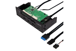 Logilink USB HUB 3.0 mit 6-fach Kartenleser schwarz