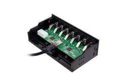 Logilink USB HUB 3.0, 7-Port, 5,25 intern + Schnelladeport