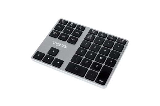Logilink Keypad Bluetooth, mit 35 Tasten, ALU, Space grau