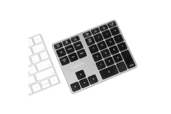 Logilink Keypad Bluetooth, mit 35 Tasten, ALU, Space grau