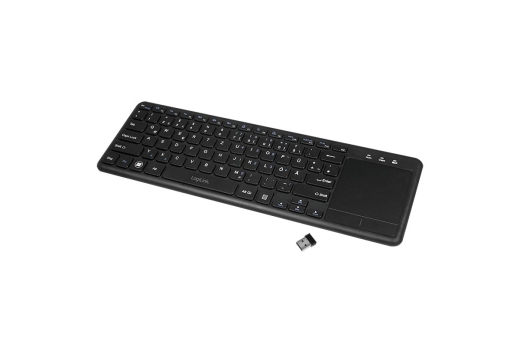 Logilink Tastatur Wireless mit Touchpad, 2,4 GHz, schwarz
