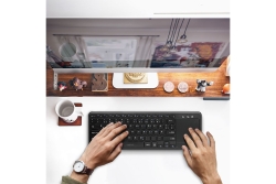 Logilink Tastatur Wireless mit Touchpad, 2,4 GHz, schwarz