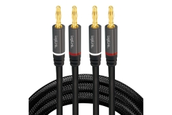 Logilink Lautsprecherkabel, 2x2.50 mm2 + Bananenstecker 3m