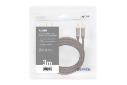 Logilink Lautsprecherkabel, 2x2.50 mm2 + Bananenstecker 3m
