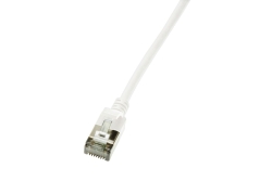 Logilink Patchkabel CAT6A U/FTP TPE SlimLine weiß 1,0m