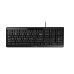 CHERRY STREAM Tastatur Wired EU 1.80m schwarz/grau