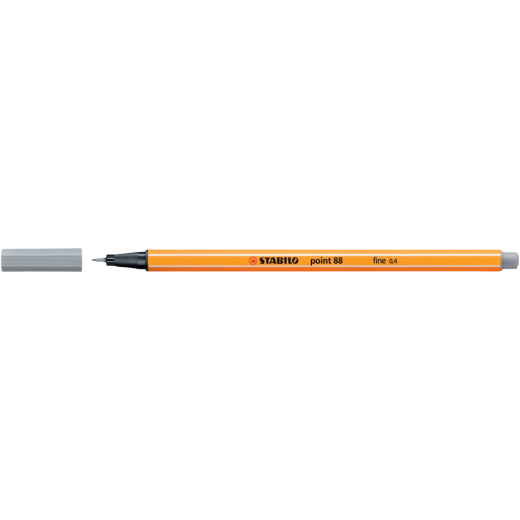 Fineliner - point 88 - mittelgrau