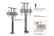 Equip Bodenstandhalter 37-65/1TFT 50kg elektr.Fernb. sw lite Retail