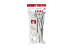 Equip Steckdosenleiste 3xSchuko+Switch->St.90°CL ws. Pla.