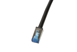 Logilink Outdoor PE Patchkabel CAT.6A S/FTP, schwarz, 50,0m