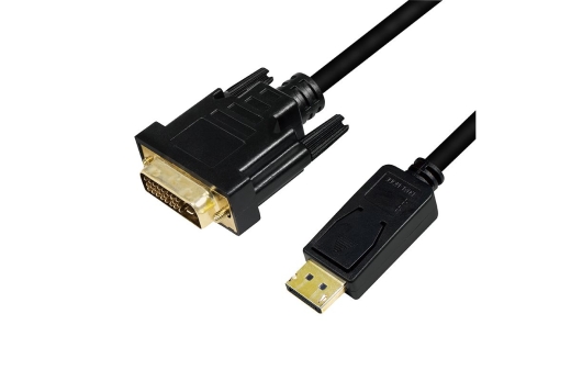 Logilink DisplayPort-Kabel DP 1.2 zu DVI 1.2 3,0m schwarz