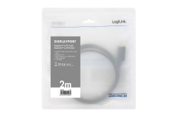 Logilink DisplayPort-Kabel DP 1.2 zu DVI 1.2 3,0m schwarz