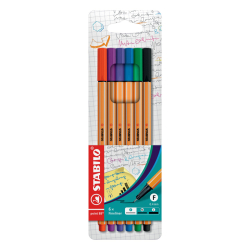 Fineliner point 88® Etui - 6er Pack - mit 6...