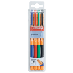 Tintenroller - pointVisco - 4er Pack - blau, rot,...