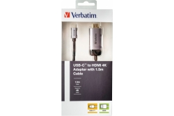 USB-C Verbatim zu HDMI 4K Adapter USB 3.1 GEN 1/HDMI 4K 1,5m retail