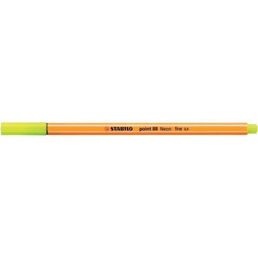 Fineliner - point 88 - Neonfarbe, leuchtfarbengelb