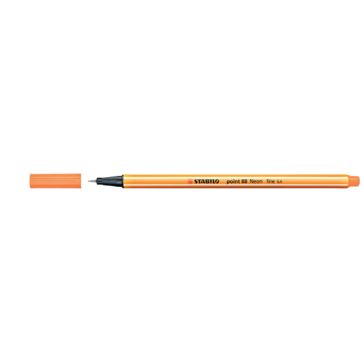 Fineliner - point 88 - Neonfarbe, leuchtfarbenorange