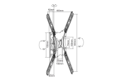 Equip Wandhalterung 23-55/1TFT gelenkig 1Gelenk 30Kg sw retail