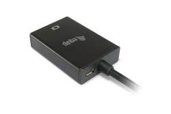 Equip Adapter HD15->HDMI-A/3.5mm/USB-A St/Bu +Audio schwarz