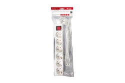 Equip Steckdosenleiste 6xSchuko+Switch->St.90°CL ws. Pla.
