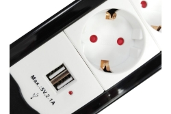Equip Steckdosenleiste 3xSchuko/2xUSBA+Switch->St.90°CL ÜSS