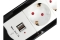 Equip Steckdosenleiste 3xSchuko/2xUSBA+Switch->St.90°CL ÜSS