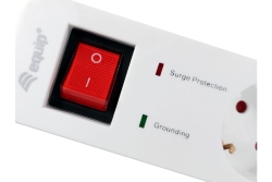 Equip Steckdosenleiste 5xSchuko/2xUSBA+Switch->St.90°CL ÜSS