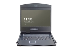 DIGITUS Konsole 19 TFT 16-Port CAT 5 KVM & Touchpad, DE
