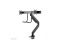 Neomounts TIS 10-32 2TFT 1 Gelenk schwarz Max.16KG